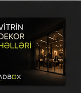 Daxili Reklam — vitrin dekor həlləri